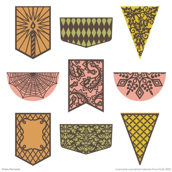 Cricut Projects PRETTY PENNANTS shape - Picture 5 of 16
